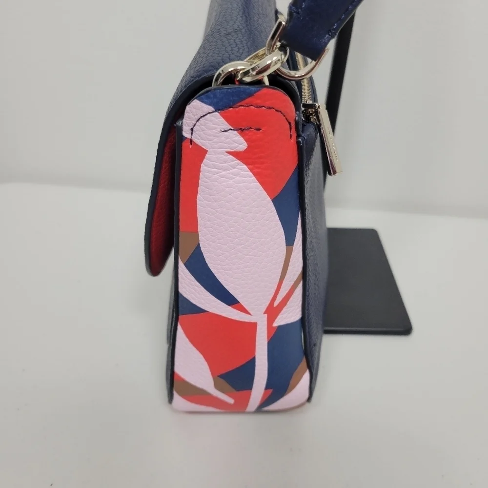 Kate Spade Kailee Medium Flap Tropical Toss Shoulder Bag.
